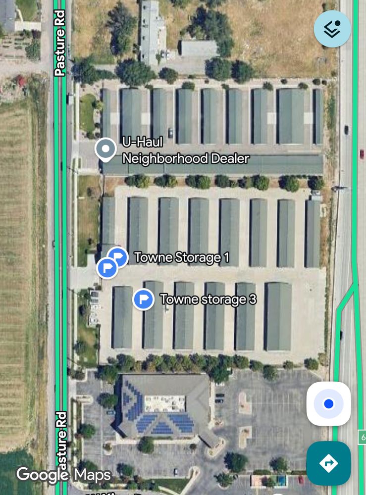 Aerial view of Towne Storage, Riverton